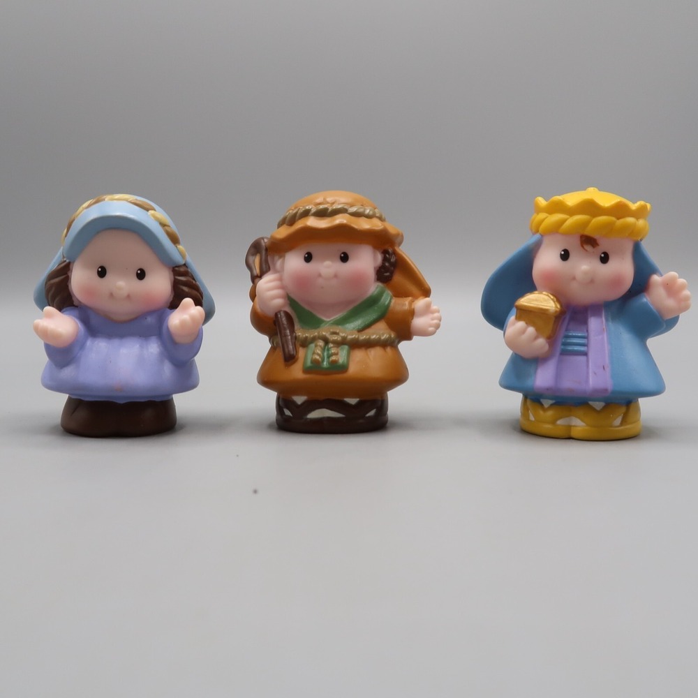 Little People 2001 Shepard Mary Wiseman Fisher Price Christmas Nativity Lot Toy
